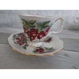 Royal Albert Orchard Series Cherry Blossom Teacup & Saucer Set - Fine Bone China